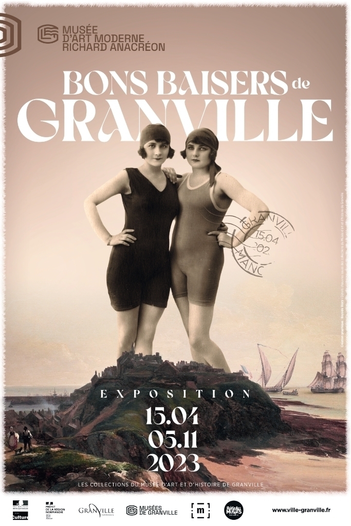 Affiche exposition 2023 "Bons Baisers de Granville"