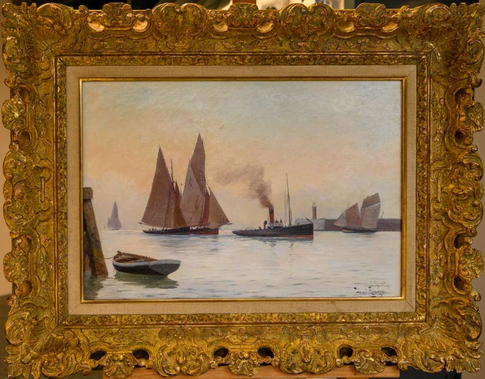 Vue d'un port d'Henri Rudaux