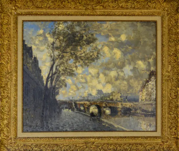 Huile sur toile "Le Pont-Neuf" par Frank Boggs